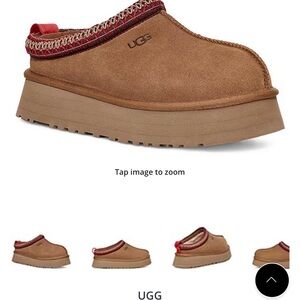 UGG Tazz Suede Platform Clog Slippers